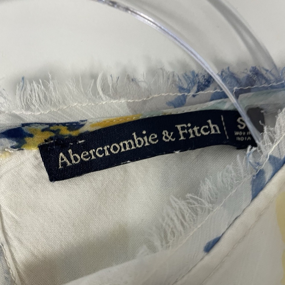 Abercrombie & Fitch Dress Sz Small Mini Shift Floral Cottage Flowy Airy Brunch S - Picture 8 of 11